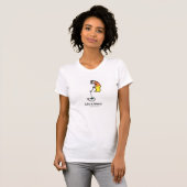 T-shirt met golfer slogan (Voorkant volledig)