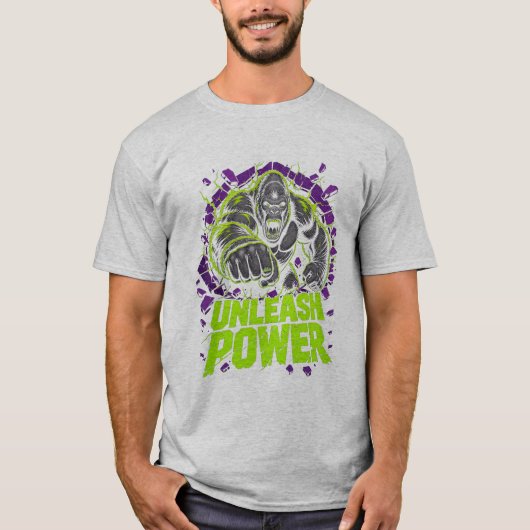 T-shirt met gorilla-grafische afbeelding 'Ontsluit (Voorkant)