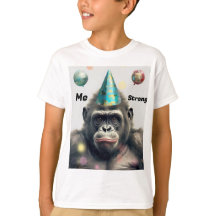 T-shirt met gorilla voor jongens
