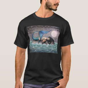 T-shirt met gotische zeemeermin