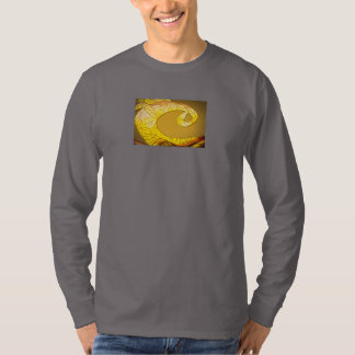 T-shirt met gouden drakenstaart