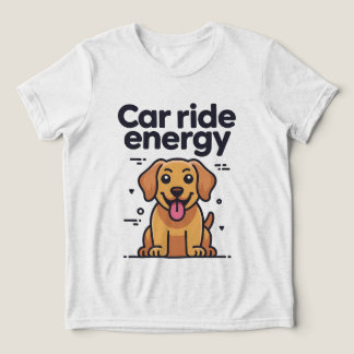 T-shirt met gouden retriever pup en energie voor a