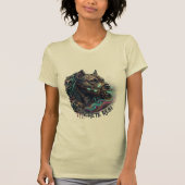 T-shirt met graffiti pitbull Concrete Rebel (Voorkant)