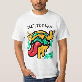T-shirt met grafische afbeelding van een gesmolten