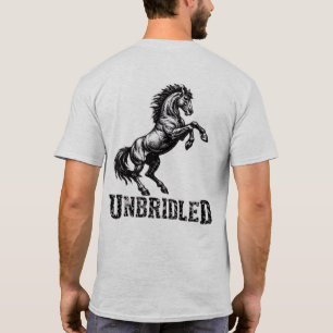 T-shirt met grafische afbeelding van een “onteugel
