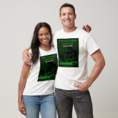 T-shirt met grafische afbeelding van hacker-laptop (Unisex)