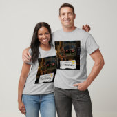 T-shirt met grappen over kauwgomwikkels robot gras (Unisex)