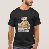 T-shirt met grappige afbeelding van uitgeputte bat (Voorkant)