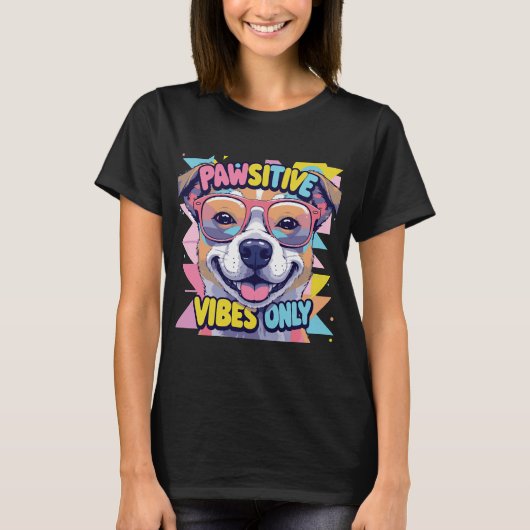 T-Shirt met Grappige Hond � Cool Dog (Voorkant)