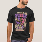 T-Shirt met Grappige Introverte Hond 'Bezig met Co (Voorkant)