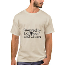 T-shirt met grappige leerkracht tekst Powered by C