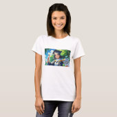 T-shirt met grappige quote voor afstudeerders. (Voorkant volledig)