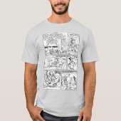 T-shirt met grappige tekeningen van varkens uit de (Voorkant)