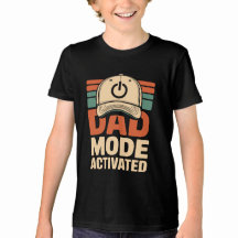 T-shirt met grappige tekst 'Dad Mode Geactiveerd' 