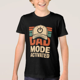 T-shirt met grappige tekst 'Dad Mode Geactiveerd'