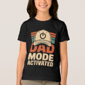 T-shirt met grappige tekst 'Dad Mode Geactiveerd'  (Voorkant)