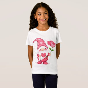 T-shirt met grappige tuinkabouter meisjes - Fantas