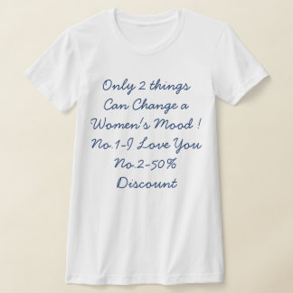 T-shirt met grappige uitspraak voor vrouwen