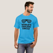 T shirt met grappige zonnebril 's Werelds Coolste (Voorkant volledig)