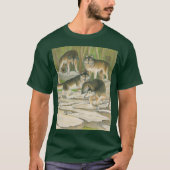T-shirt met Grijze Wolven (Voorkant)