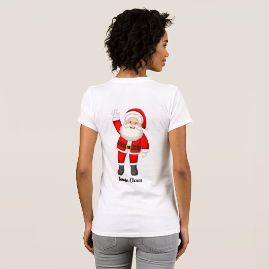 T-shirt met grillige sinterklaas Design (Achterkant volledig)