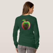 T-shirt met groen appel ontwerp (Achterkant volledig)