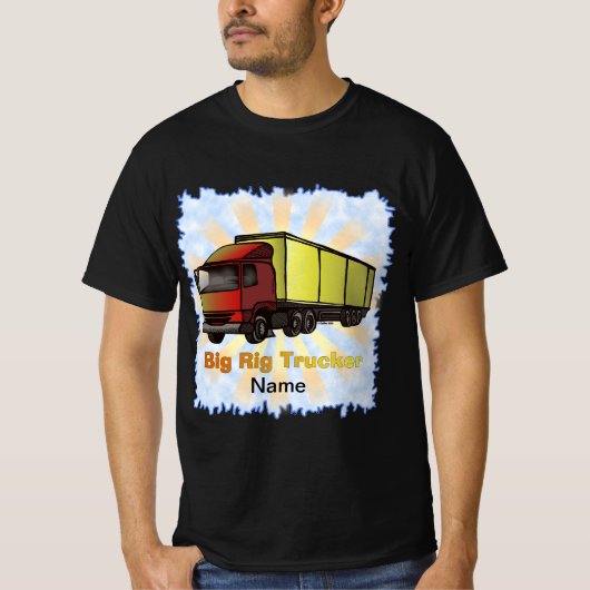 T-shirt met grote vrachtwagen (Voorkant)