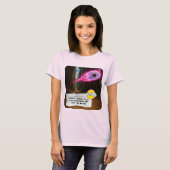T-Shirt met Gum Wrapper-grapjes Discgolf (Voorkant volledig)
