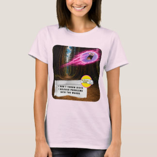 T-Shirt met Gum Wrapper-grapjes Discgolf