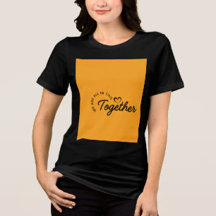 T-shirt met halve mouw en citaat