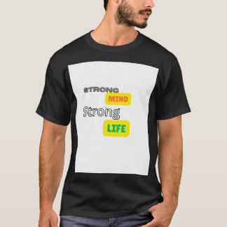 T-shirt met halve mouw en motiverende quote