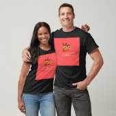 T-shirt met halve mouw en vredesontwerp (Unisex)