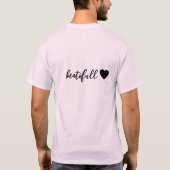 t-shirt met halve mouwen en hart ontwerp (Achterkant)