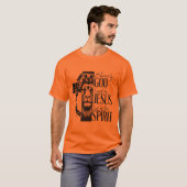 T-shirt met halve mouwen oranje (Voorkant volledig)