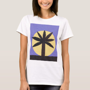 T-shirt met handpalmboomontwerp