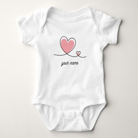 T-shirt met hart ontwerp (Voorkant)