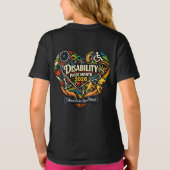 T-shirt met hart voor Disability Pride Month 2026 (Achterkant)