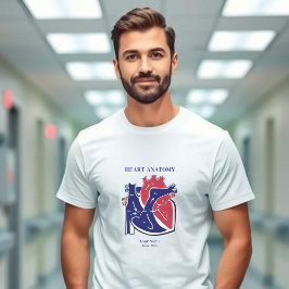 T-shirt met hartanatomie
