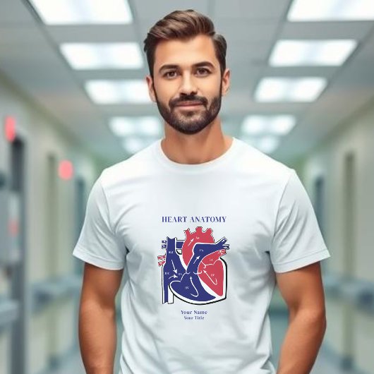 T-shirt met hartanatomie
