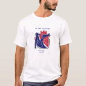 T-shirt met hartanatomie (Voorkant)