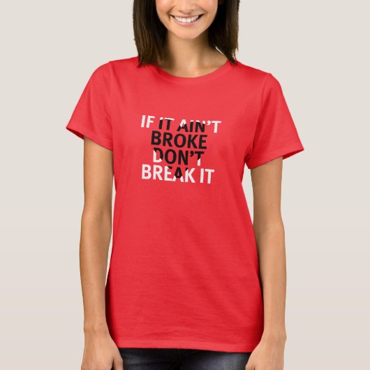 T-shirt met hartbreuk (Voorkant)