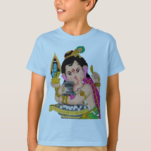 T-shirt met Heer Ganesha (Voorkant)