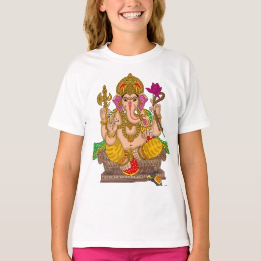 T-shirt met Heer Ganesha (Voorkant)