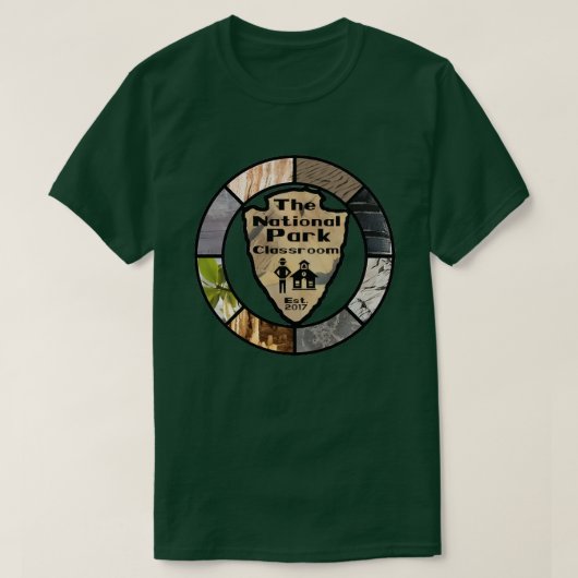 T-shirt met herenmodel voor National Park Classroo (Design voorkant)