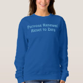 T-shirt met hernieuwd doel, gereset naar nul (Voorkant)