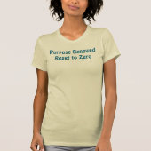 T-shirt met hernieuwd doel, gereset naar nul (Voorkant)