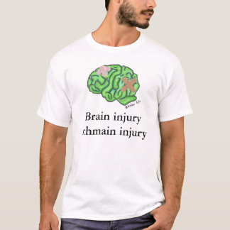 T-shirt met "hersenletsel hoofdletsel"