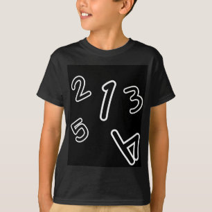 T-shirt met het ontwerp van telnummers