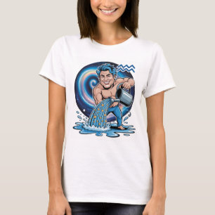 T-shirt met het sterrenbeeld Waterman