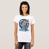 T-shirt met het sterrenbeeld Waterman (Voorkant volledig)